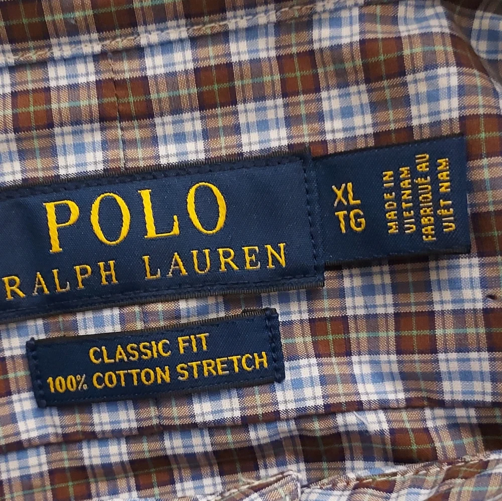 Polo Ralph Lauren Men's Plaid Long Sleeve Classic Fit Shirt Size XL NEW NWT Blue